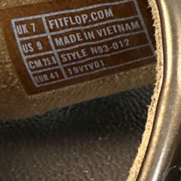 FitFlop Lulu Flower Patent Bronze Brown Thong Flip Flops Sandals Size 9 Shoes - Picture 9 of 10